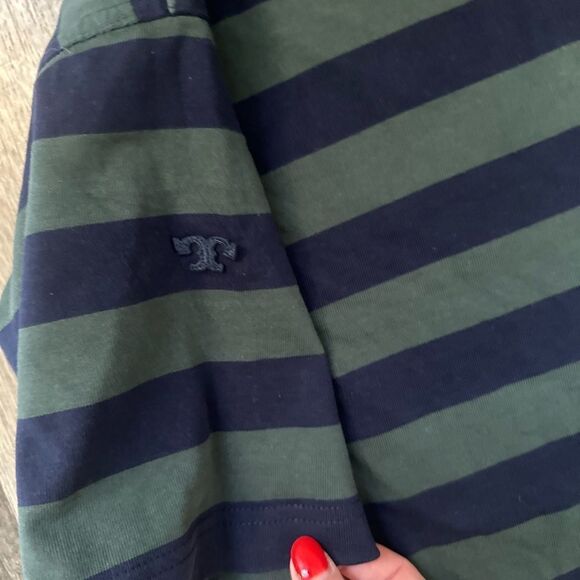 WOMENS TORY BURCH S STRIPED JERSEY T-SHIRT DRESS SIZE XS - Picture 5 of 5